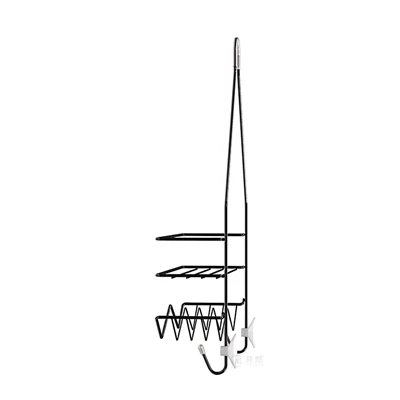 แขวนสีดำอาบน้ำ Caddy Organizer